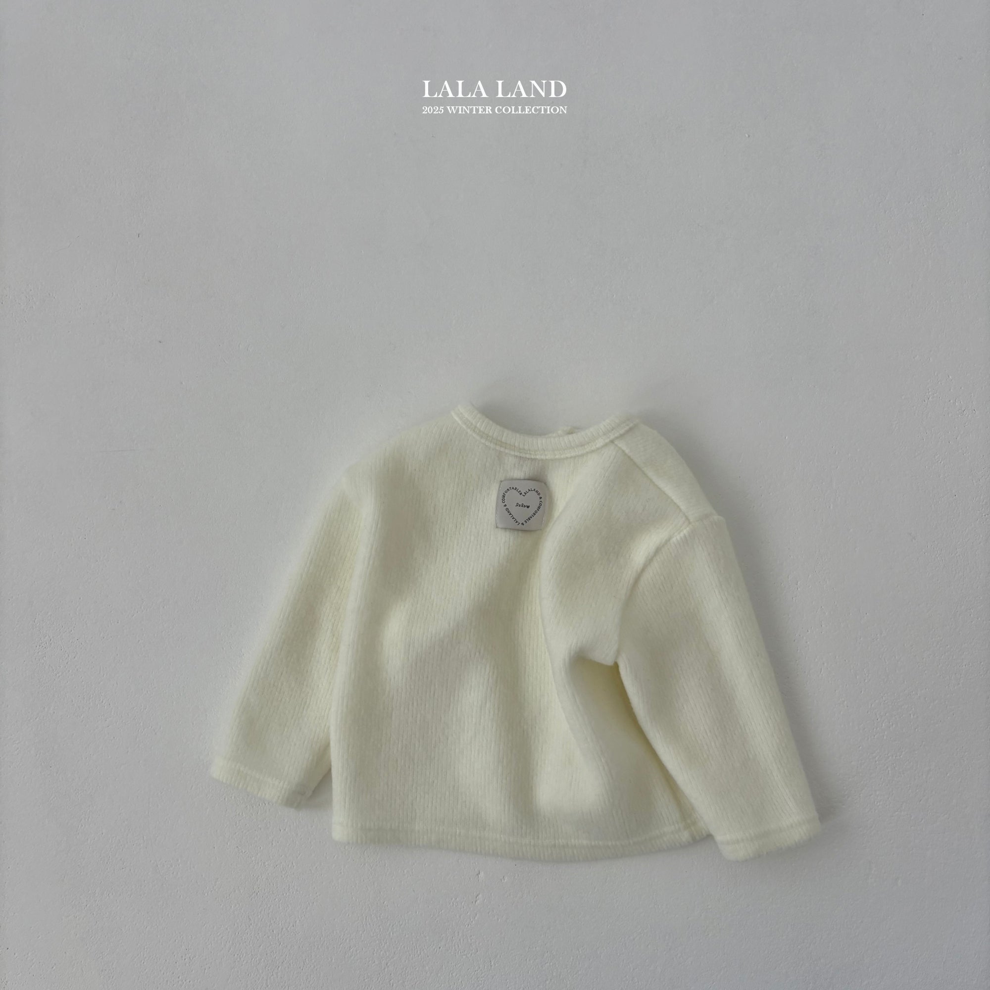 ［Lala land］Pompom rib cardigan (kids)