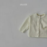 ［Lala land］Pompom rib cardigan (kids)