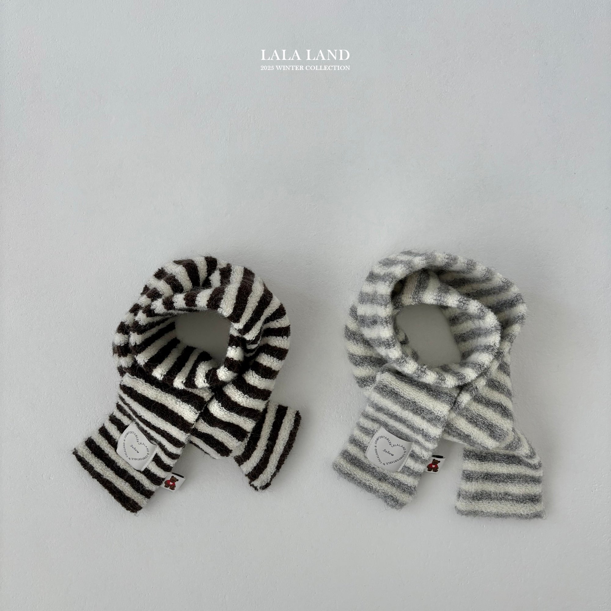 ［Lala land］Stripe muffler (kids)