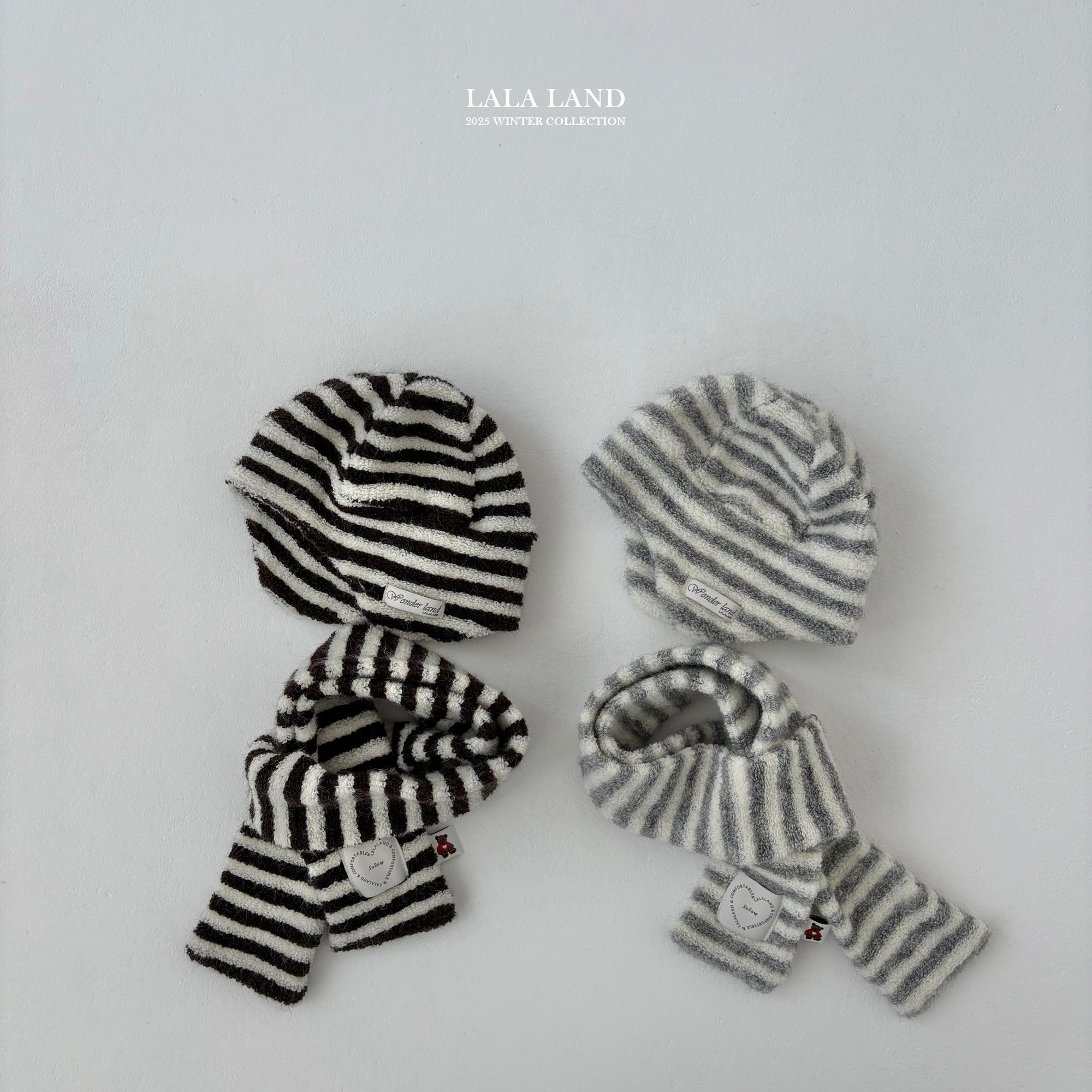 ［Lala land］Stripe muffler (kids)