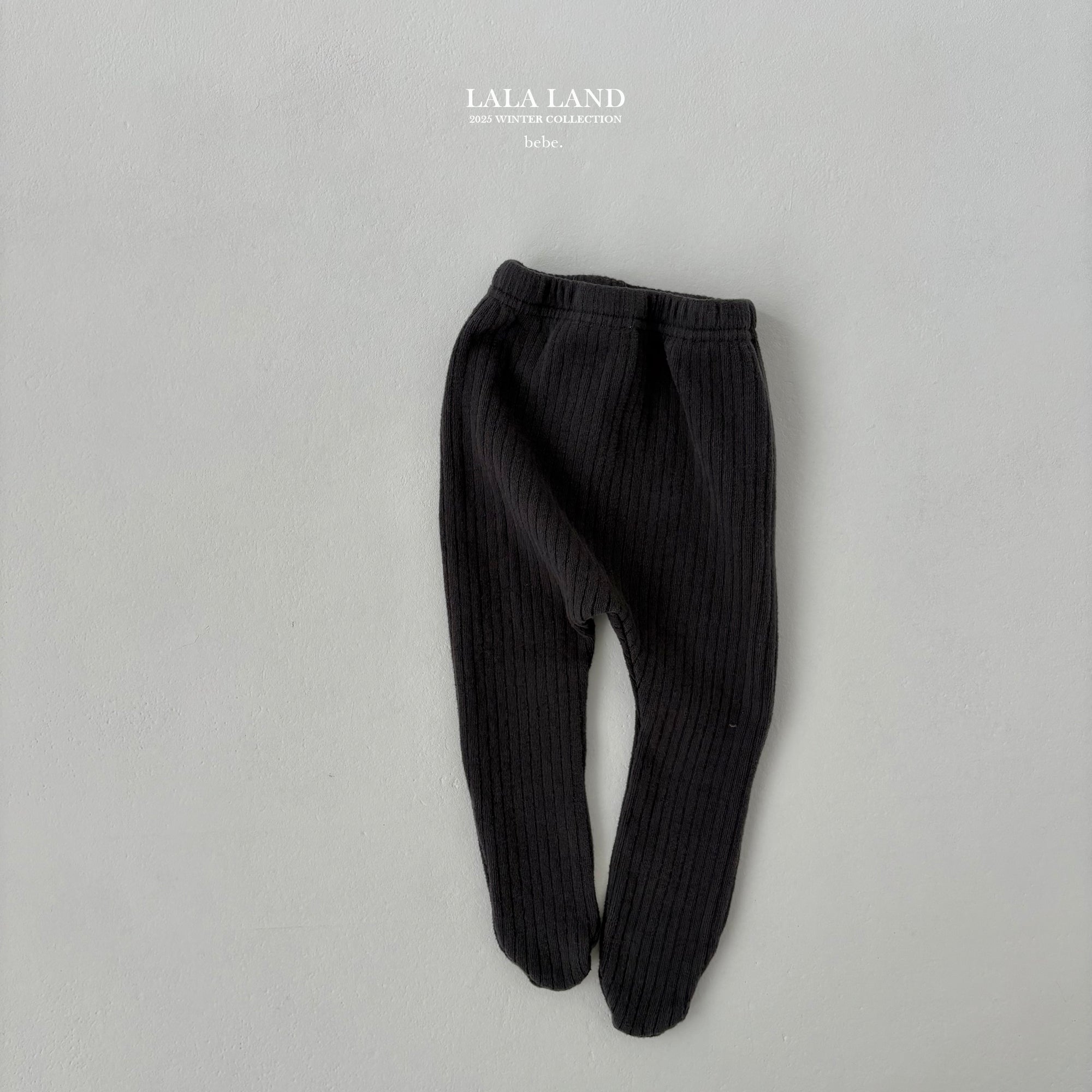 ［Lala land］Knit rib foot leggings (baby)