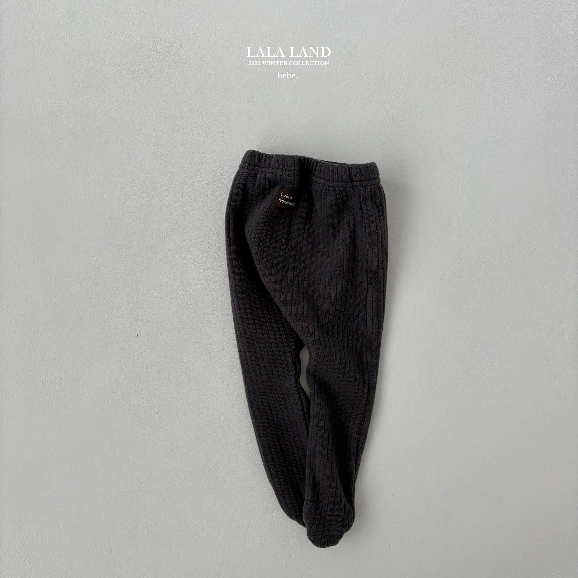［Lala land］Knit rib foot leggings (baby)