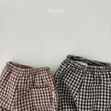 ［Lala land］Check boa pants (baby)