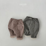 ［Lala land］Check boa pants (baby)