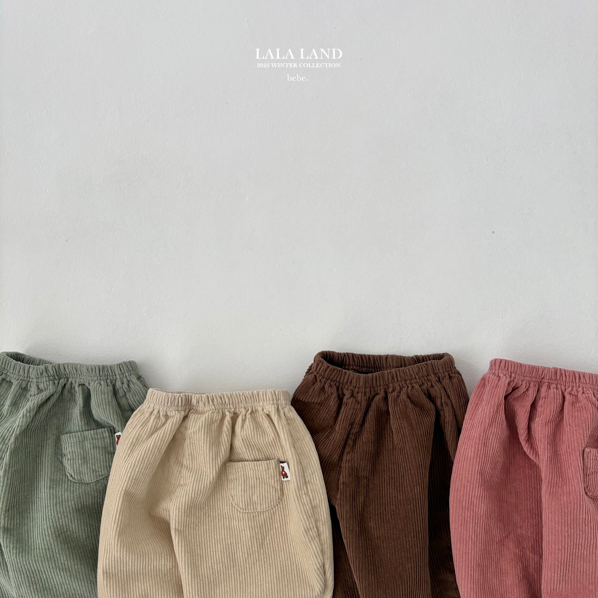 ［Lala land］Warm corduroy pants (baby)