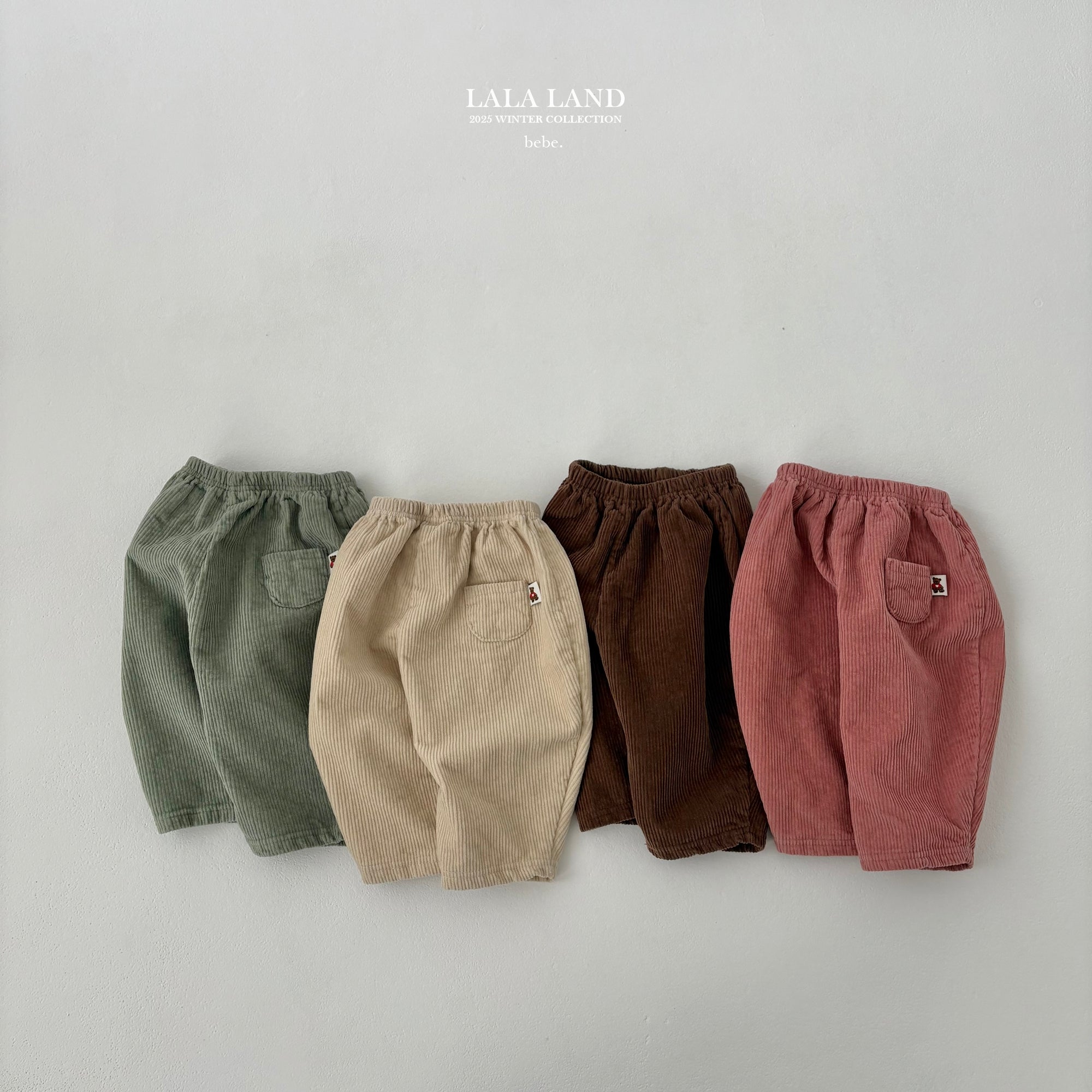 ［Lala land］Warm corduroy pants (baby)