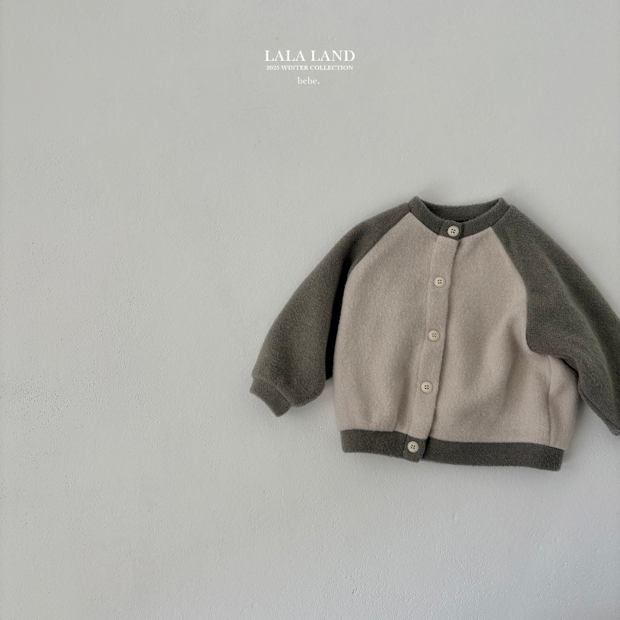 ［Lala land］Knit raglan cardigan (baby)
