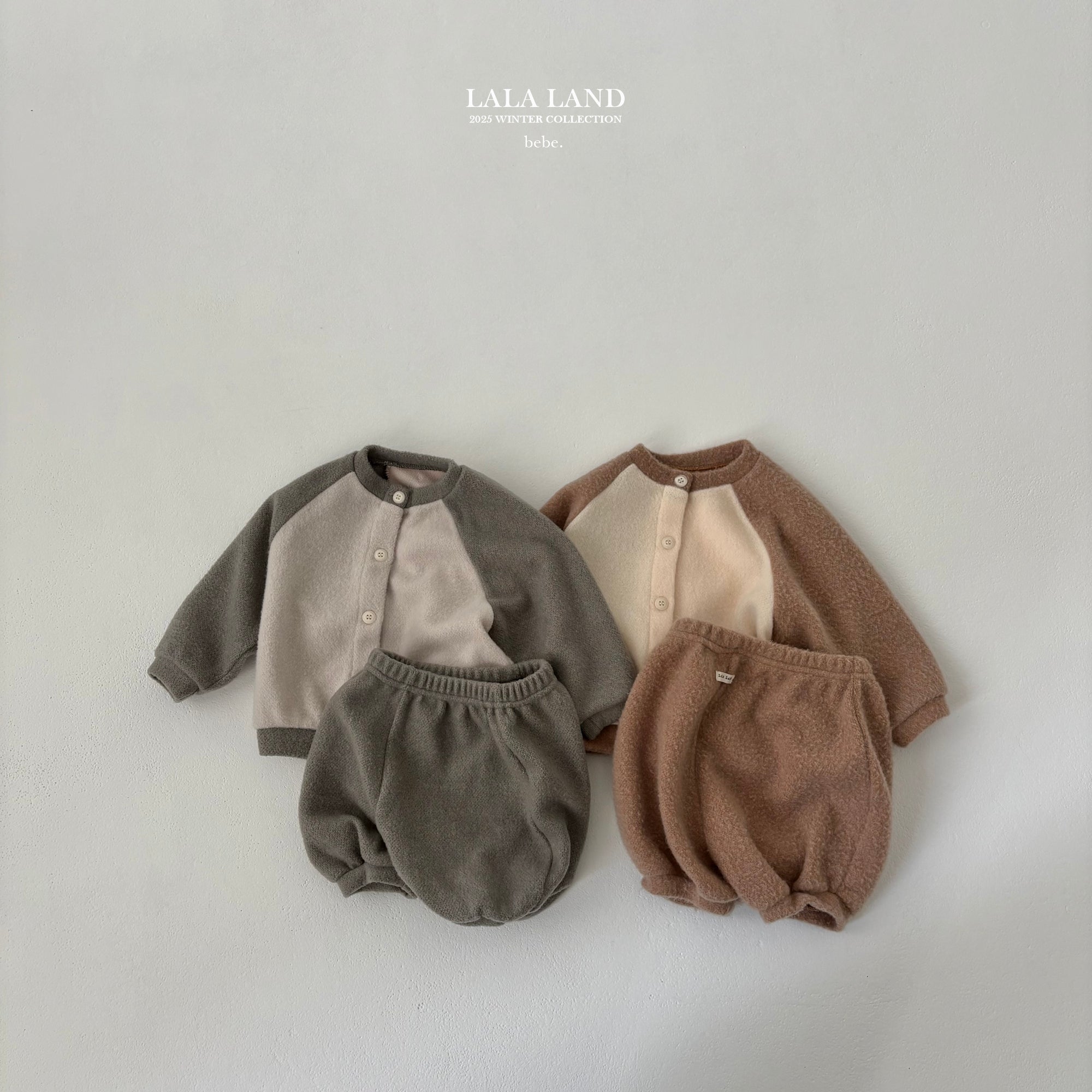 ［Lala land］Knit raglan cardigan (baby)