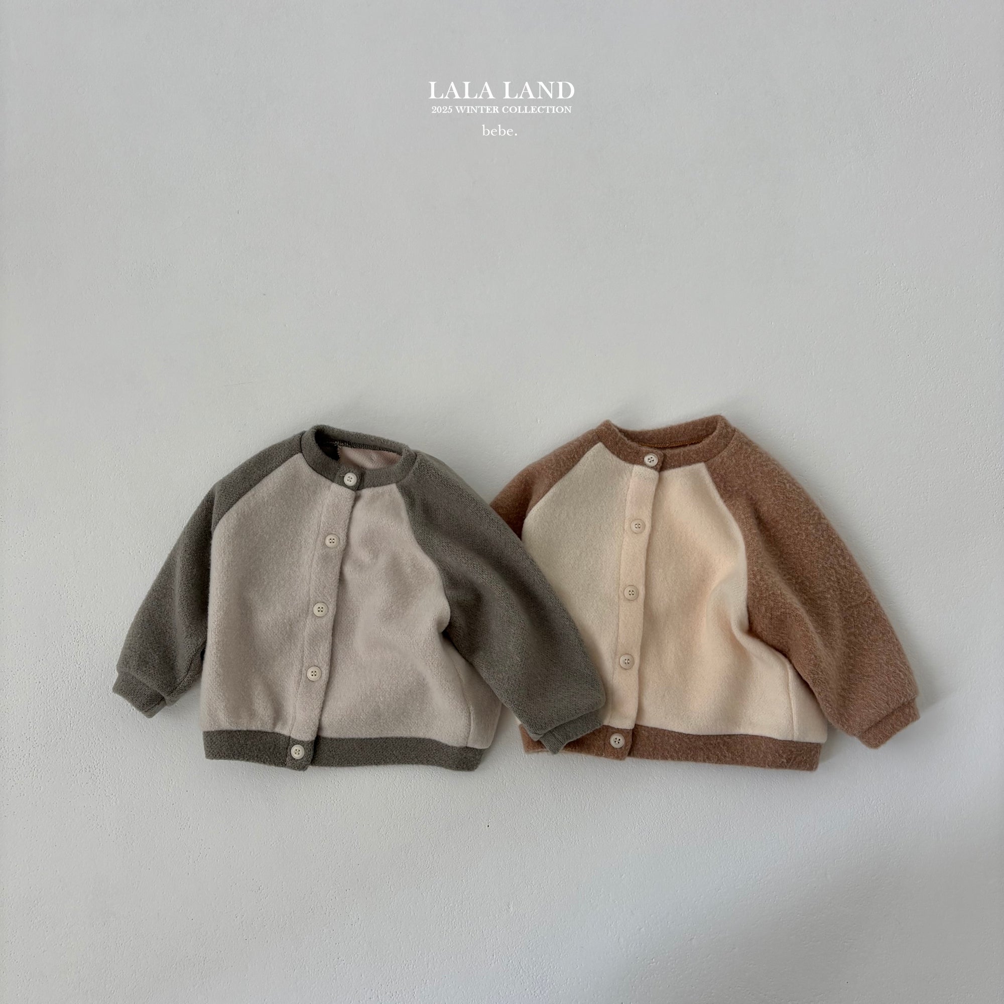 ［Lala land］Knit raglan cardigan (baby)