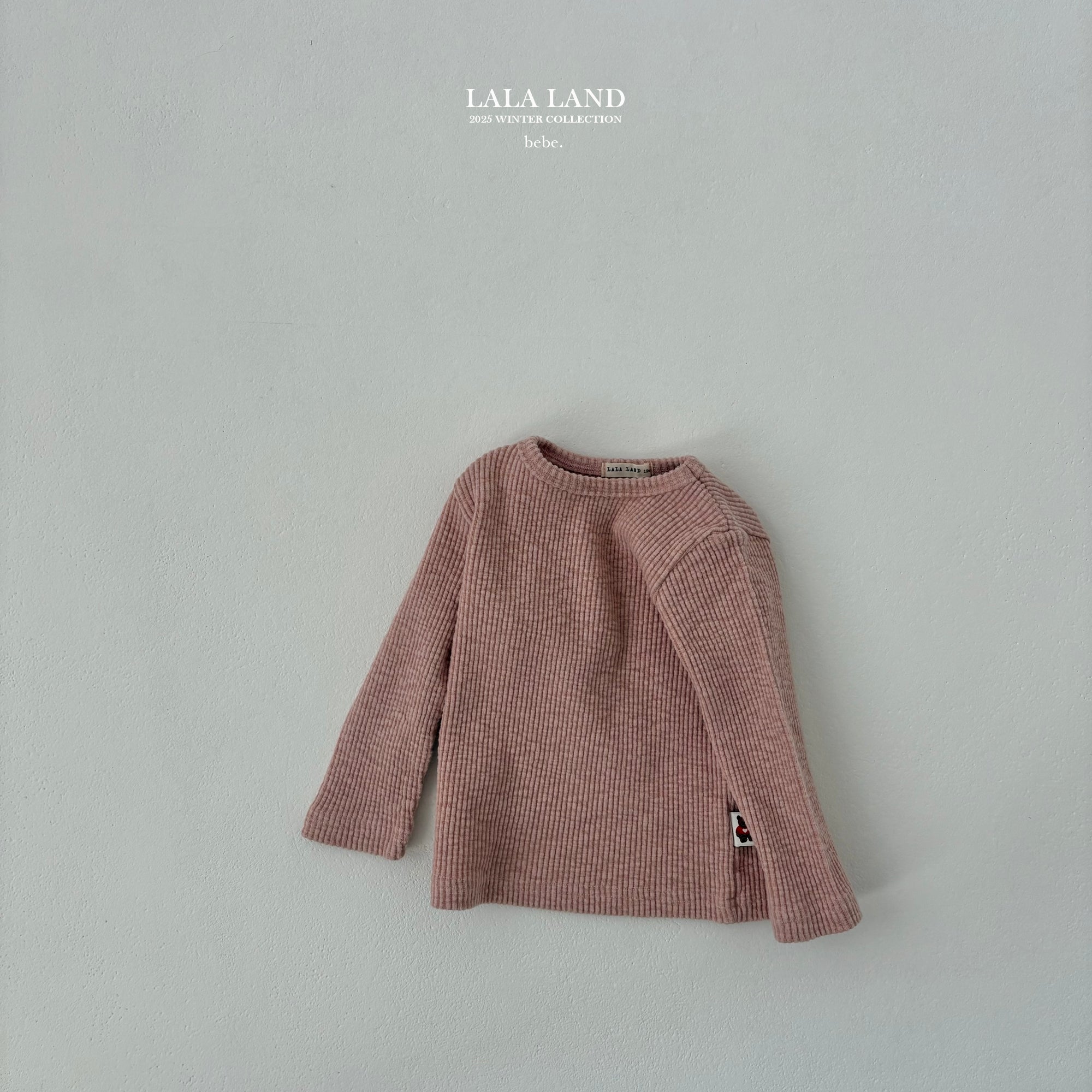 ［Lala land］Peach rib tee (baby)