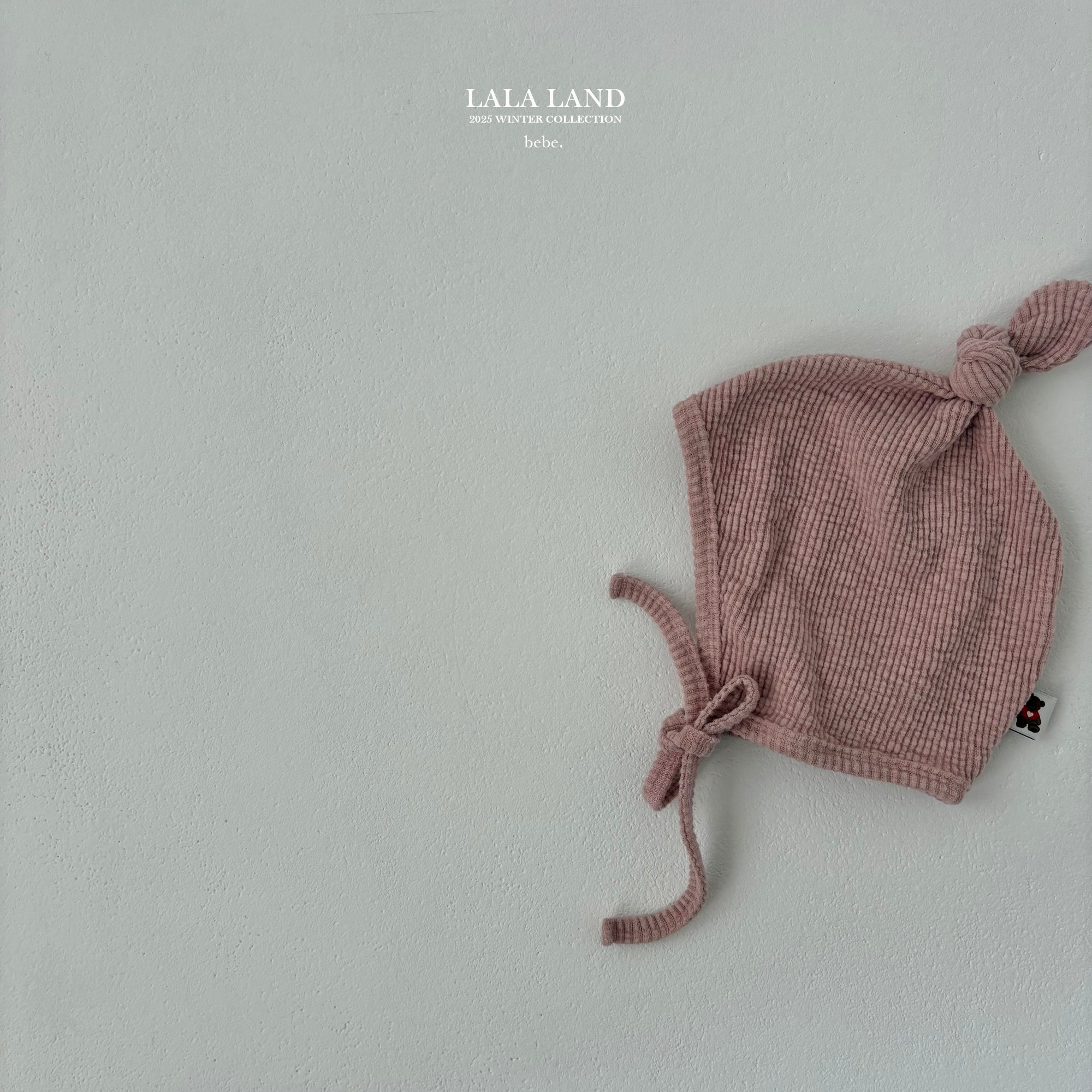 ［Lala land］Peach knot beanie (baby)