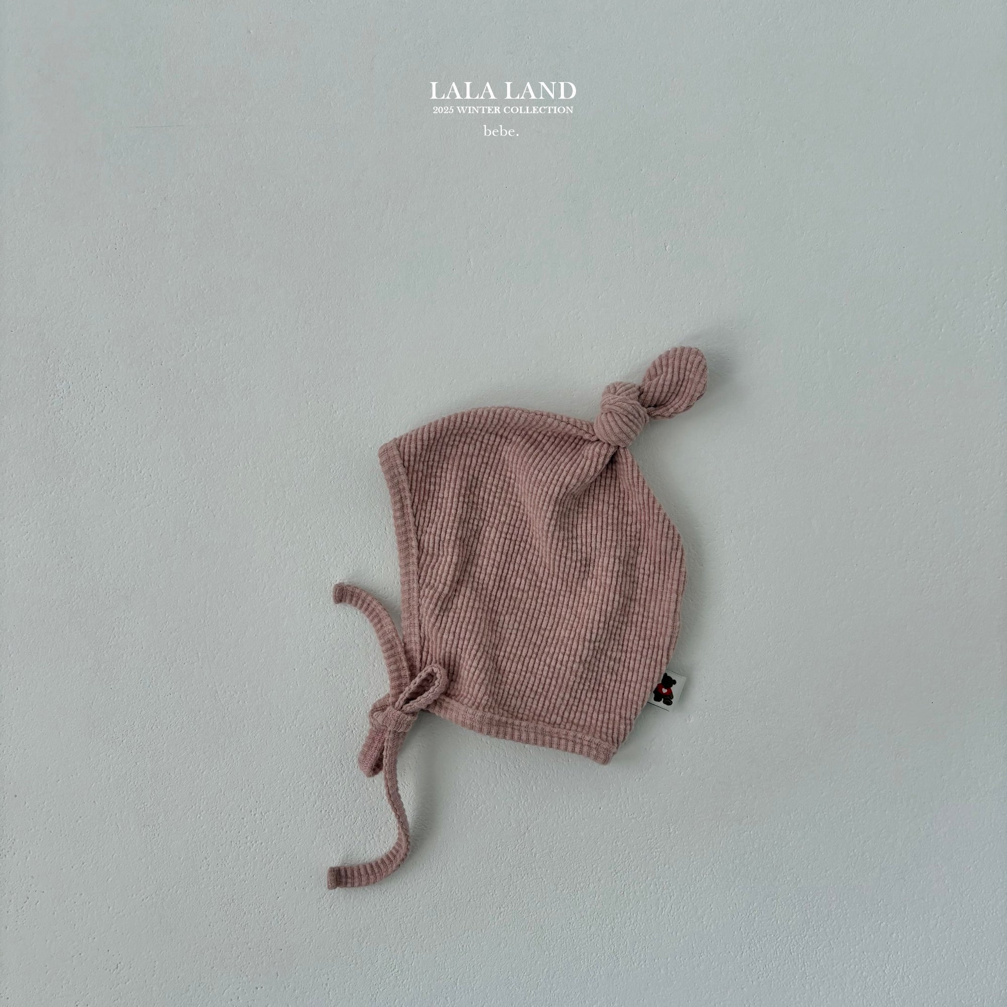 ［Lala land］Peach knot beanie (baby)