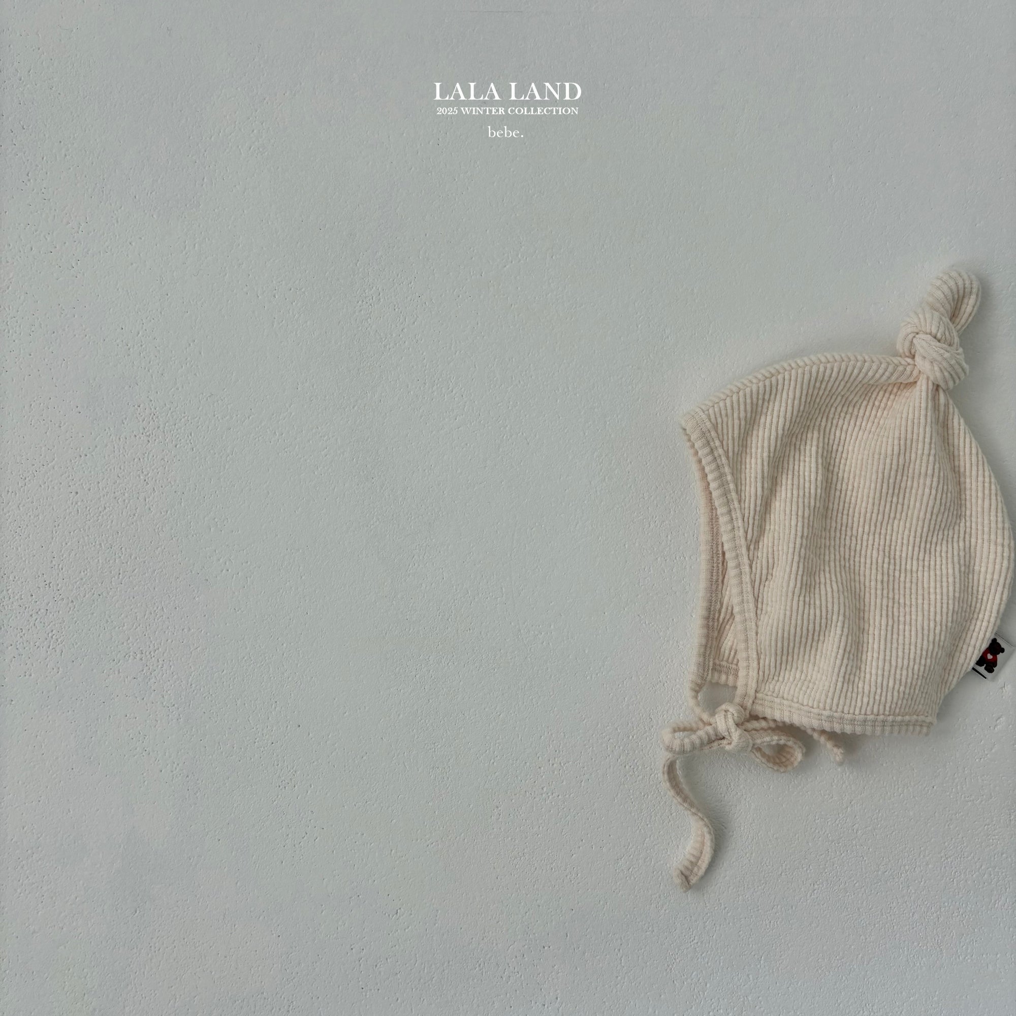 ［Lala land］Peach knot beanie (baby)