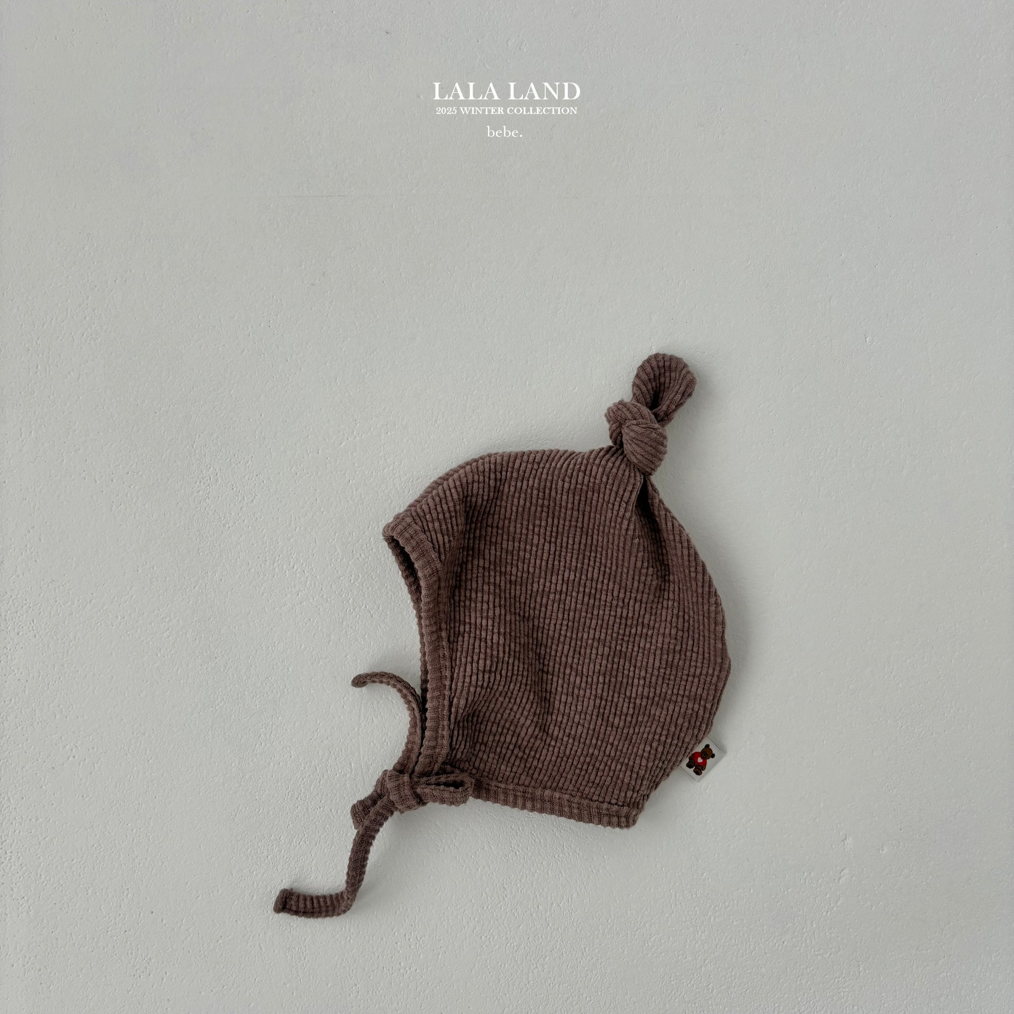 ［Lala land］Peach knot beanie (baby)