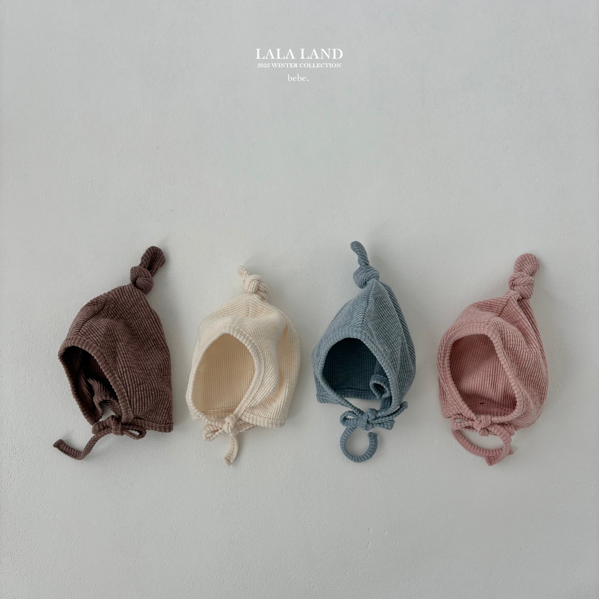 ［Lala land］Peach knot beanie (baby)