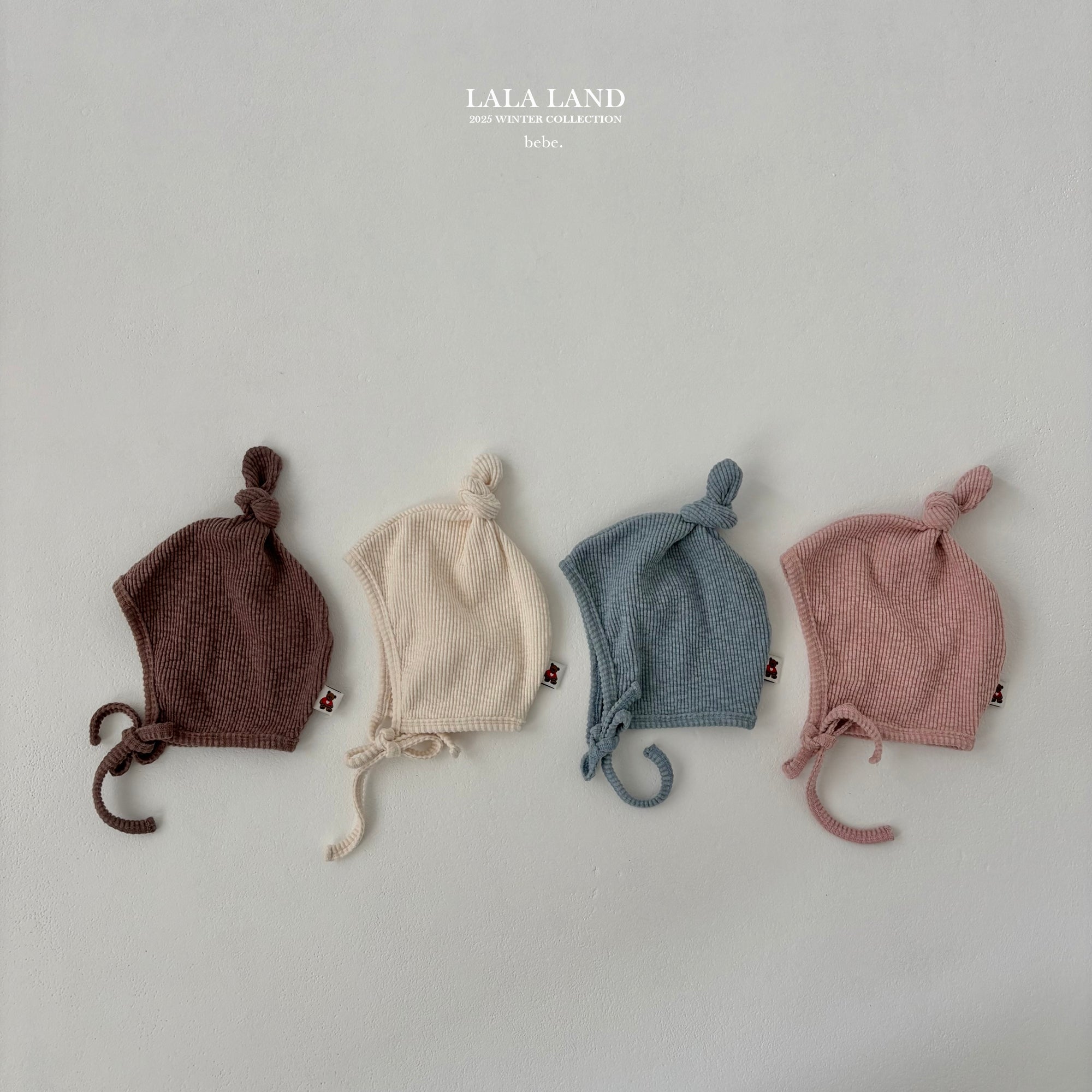 ［Lala land］Peach knot beanie (baby)