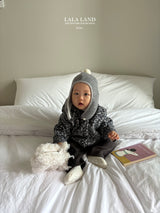 ［Lala land］Leopard fleece cardigan