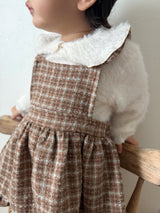 ［mimi market］Boucle apron one-piece