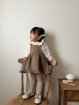 ［mimi market］Boucle apron one-piece