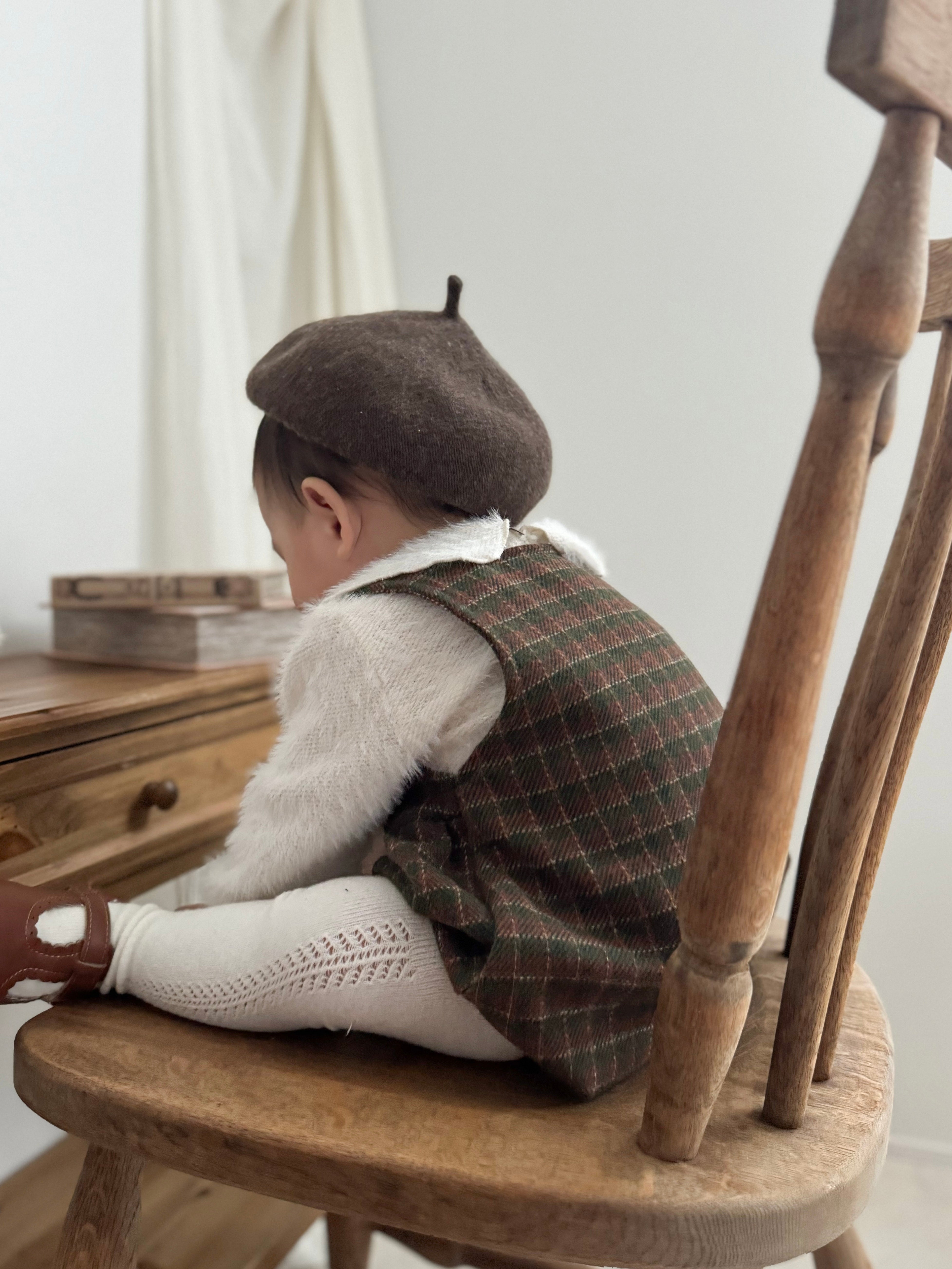 ［mimi market］Olly suspender rompers