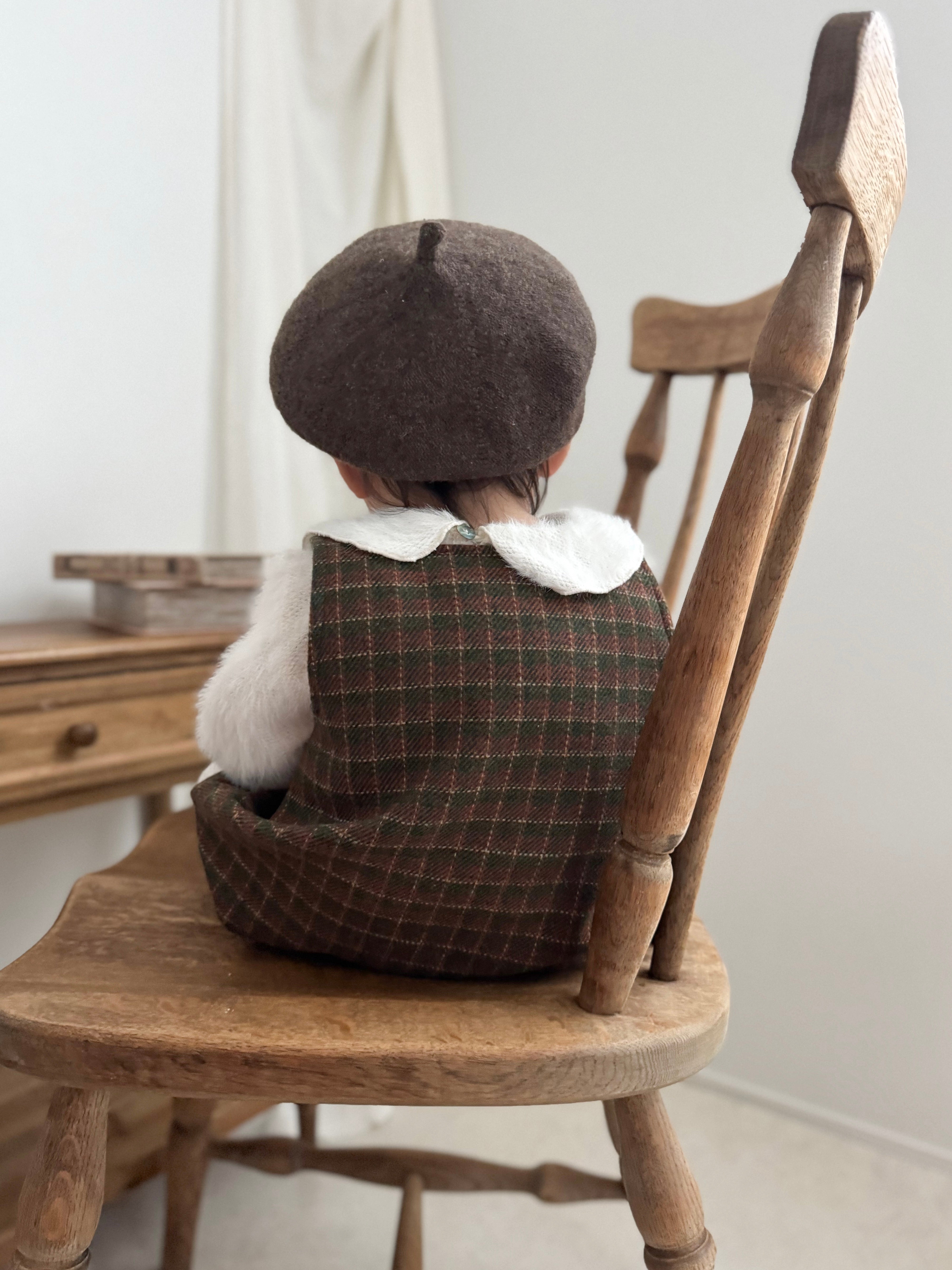 ［mimi market］Olly suspender rompers