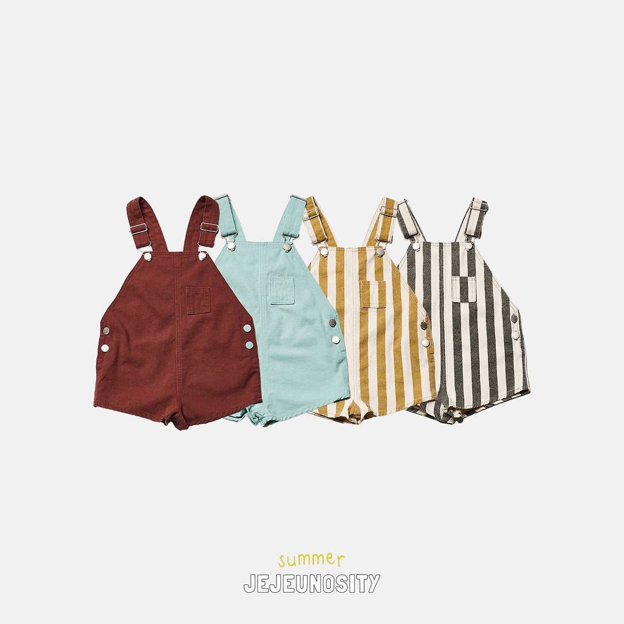 ［jejeunosity］Cotton berry short overalls