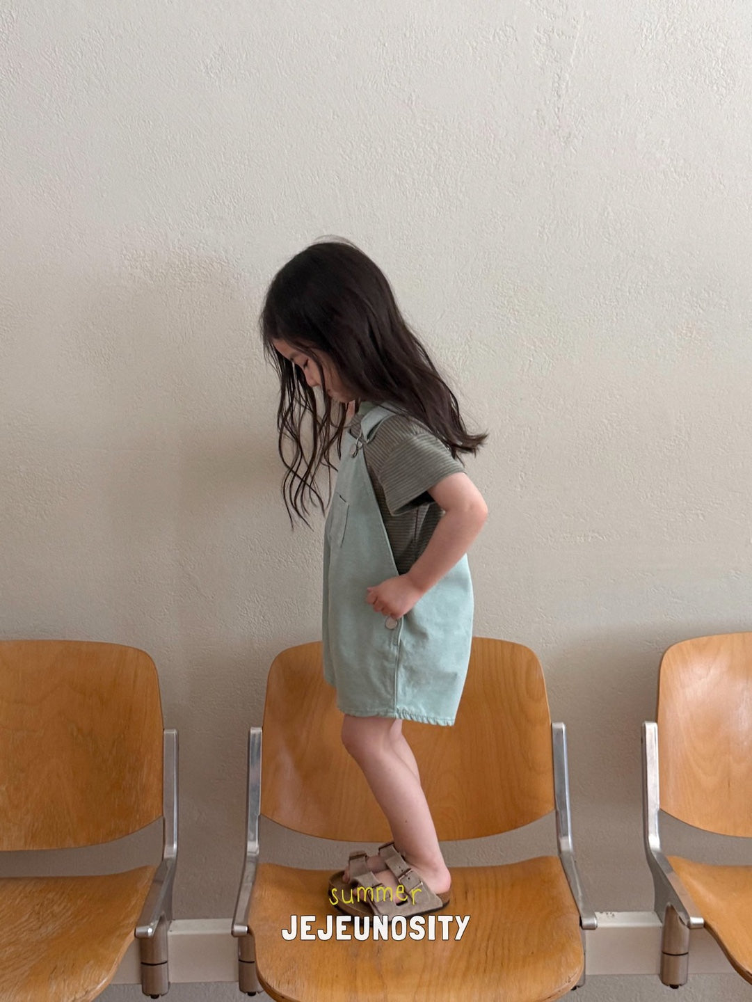 ［jejeunosity］Cotton berry short overalls