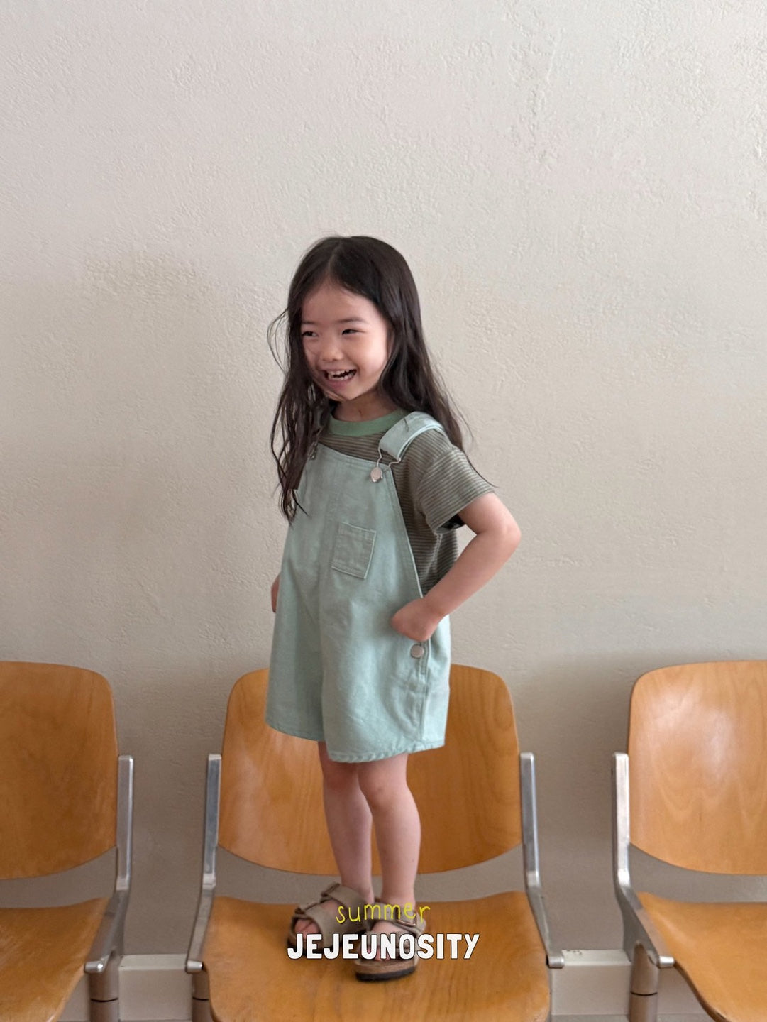 ［jejeunosity］Cotton berry short overalls
