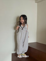 ［jejeunosity］Barbie check overalls