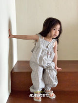 ［jejeunosity］Barbie check overalls