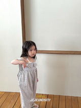［jejeunosity］Barbie check overalls