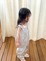 ［jejeunosity］Barbie check overalls