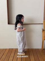 ［jejeunosity］Barbie check overalls