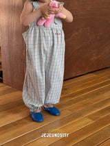 ［jejeunosity］Barbie check overalls