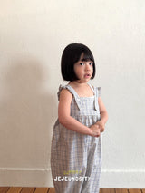 ［jejeunosity］Barbie check overalls