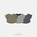 ［jejeunosity］Stripe crop tee