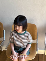 ［jejeunosity］Stripe color tee