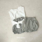 ［mimi market］Collar sleeveless blouse