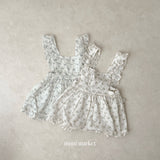 ［mimi market］Reina flower apron one-piece