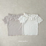 ［mimi market］Frill collar puff tops