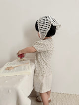 ［mimi market］Eve flower puff tops
