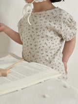 ［mimi market］Eve flower puff tops