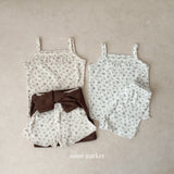 ［mimi market］Flower camisole set up
