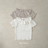 ［mimi market］Frill collar puff tops