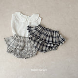 ［mimi market］Maeil check cancan bloomer
