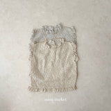 ［mimi market］Rinne flower frill blouse