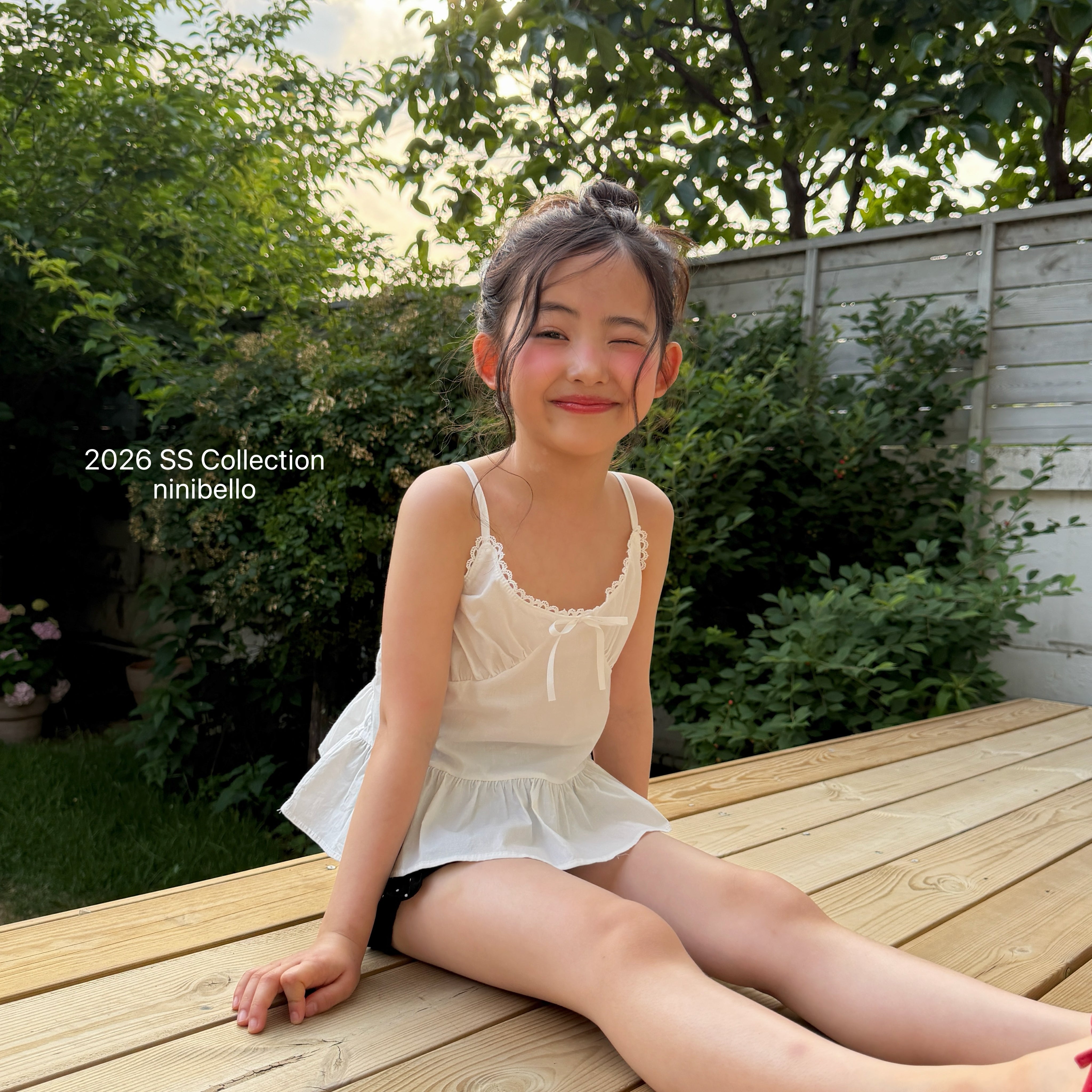 ［ninibello］Lavien camisole robbon blouse