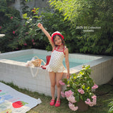 ［ninibello］Rozy berry swim wear set