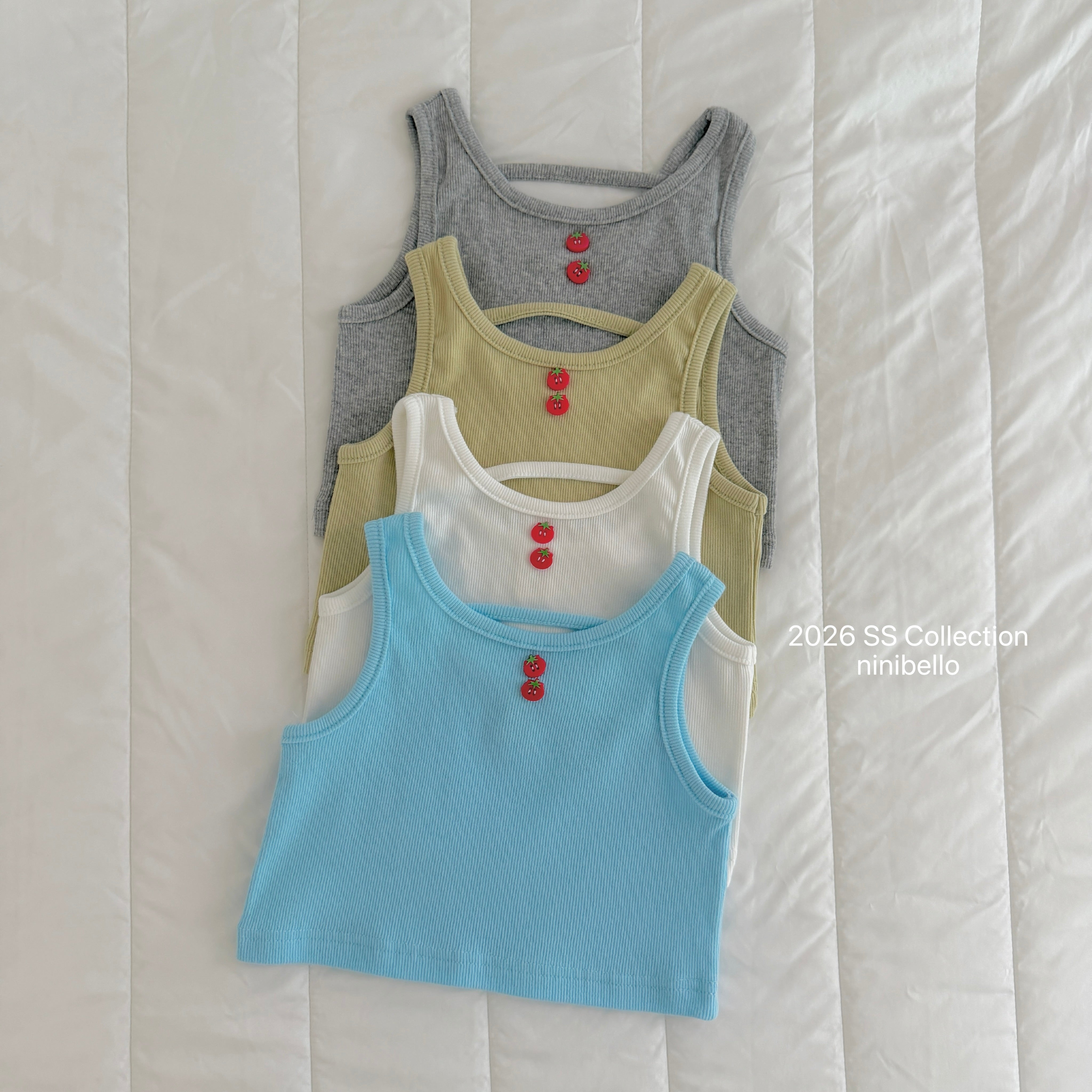 ［ninibello］Tomato button tops (kids)