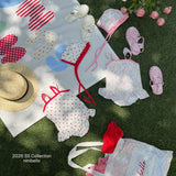 ［ninibello］Rozy berry swim wear set